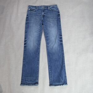 American Eagle Jeans Mens Size 34X34 Blue AirFlex+ Slim Straight Western Cowboy